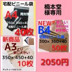 楠本堂様専用⭐️宅配ビニール袋 b4 メルカリ便配送袋 メルカリストア