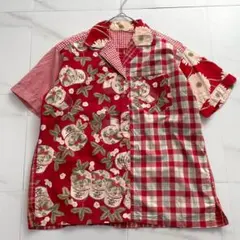 PINK HOUSE ピンクハウス パッチワーク 半袖シャツのサムネイル