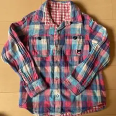 ミキハウス柄長袖シャツ 120cm