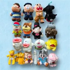 昭和レトロキャラクター ぬいぐるみ まとめ売り18点セット