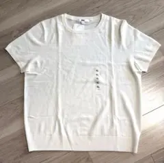 UNIQLO エクストラファインメリノウール　半袖ニット XL