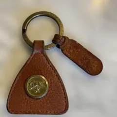 レザー三角形キーホルダー　イルビゾンテ