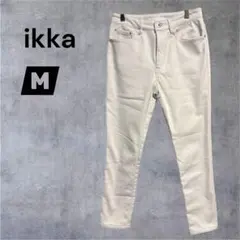 美品✨ikka 【M】裏起毛 ストレートデニム パンツ♡イッカ♡暖かい♡