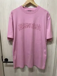 BALENCIAGA メタルロゴ ダメージ加工 オーバーサイズTシャツ 22ss 