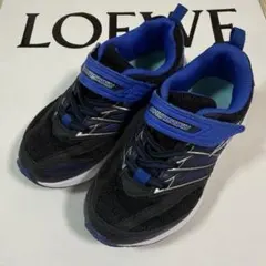 瞬足 スニーカー 17cm ブラック ブルー