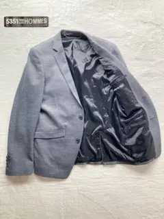 5351 pour les Hommes グレー テーラード　ジャケット