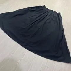 Samansa Mos3 サマンサモスモス ミモレ丈 黒スカート リネン混のサムネイル