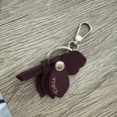FURLA キーホルダー ボルドー系