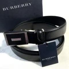 新品未使用タグ付き　バーバリーロンドン　ベルト　黒　本革　牛革　レザー ✨新品未使用タグ付き✨バーバリー ロンドン 牛革 ベルト