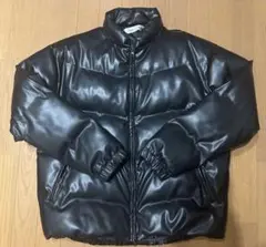 DRY STICK 黒 合成皮革 ダウンジャケット （レザーダウン）