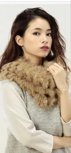 ラビットファー マフラー