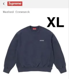 鑑定タグ付】Supreme Washed Crewneck 