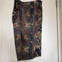 未使用 タグ付き ETRO エトロ 花柄 膝丈スカート ETRO（エトロ）ひざ丈スカート グレー サイズ:42(M位