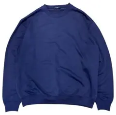 00s OLD UNIQLO 茄子紺 フェード クルーネックスウェットのサムネイル