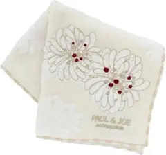 ✨PAUL & JOE 花柄　タオルハンカチ✨タグ付き新品未使用✨値下げOK☆のサムネイル