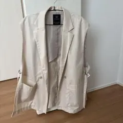 w closet テーラードベスト ジレ アイボリーのサムネイル