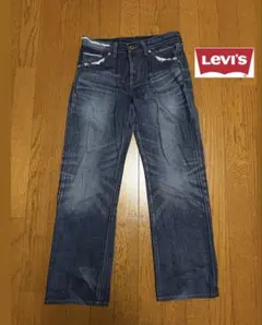 LEVI’S 일본제 버튼 플라이 데님 팬츠 28 인치 가죽 패치