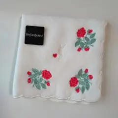 イブ・サンローラン 刺繍タオルハンカチ【新品】アンティークのサムネイル