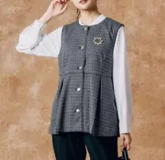 グローバルワーク　ツイード　ペプラム　ベスト