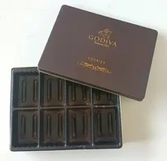 GODIVA＊ゴディバ＊クッキー缶＊スチール缶＊仕切り付き＊小物入れ＊レトロ