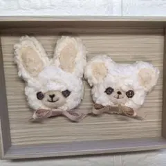 【再販】ぬいぐるみみたいなふわふわ羊毛フェルトブローチ しろくま