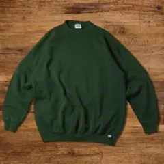 90s USA製　DISCUS　無地 ブランク スウェット　ダークグリーン　XL