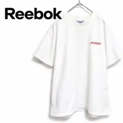Reebok リーボック 半袖Tシャツ ホワイト ワンポイント刺繍 S