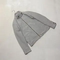 OA2870【ユキトリイオム】ジャケット【M】スタンドカラー 麻混 透け感 春