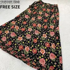 【ピコフリル】KANEKO ISAO ロングスカート花柄FREE SIZEのサムネイル