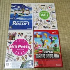 wiiソフト　4枚セット　マリオ　party　Resort　はじめて