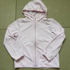 ユニクロ エアリズムメッシュパーカー 120 薄ピンク