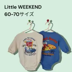 美品 リトルウィークエンド ロンパース 60-70cm 2枚セット