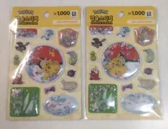 韓国限定　ポケモン カプセルステッカー　シャカシャカ　シール　 3D