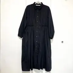 Ray Beams★黒★ロングワンピース★シャツワンピ