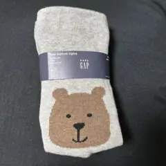 【新品】baby GAP くまさん　ベビータイツ 110cm グレー　くまけつ