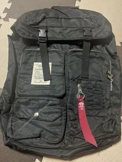 ALPHA アルファインダストリ－ズ フライトナイロン リュック 黒　訳あり品②