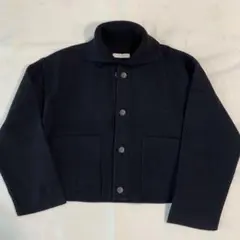 美品 MACPHEE ソリッドニット ショートブルゾン トゥモローランド