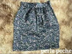 花柄　スカート　perle peche サイズ38 Mのサムネイル