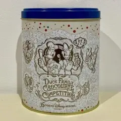 ディズニー ドナルド ダックファミリー チョコクランチ缶 35周年