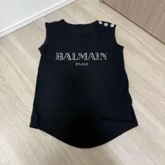 BALMAIN ブラックピンク シリコン ロゴ タンクトップ - メルカリ