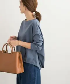 DOORS コットンバックタック長袖プルオーバー