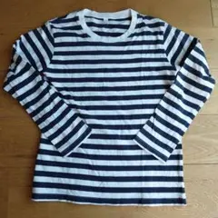 ボーダー 長袖カットソー 130cm