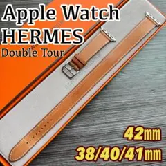 1884 Apple Watch エルメス　ブラウン　ドゥブルトゥール　二重 1884 Apple Watch エルメス ブラウン ドゥブルトゥール 二重