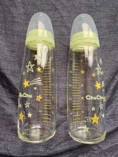 ChuChu 星柄 哺乳瓶 240ml 2本セット