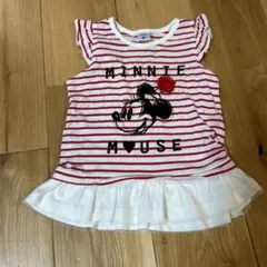 ミニーマウス ミニーちゃん　ボーダーTシャツ 100cm