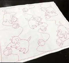 ホビーラホビーレ ☆ 子猫 ネコ☆ 刺し子のふきん　完成品　刺し子　ハンドメイド