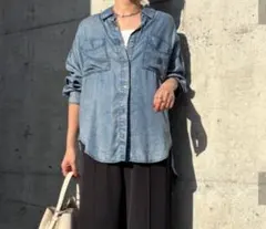 新品 Jena espace merveilleux テンセルデニムシャツ 1