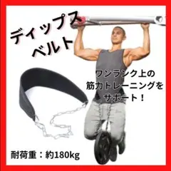 ディップスベルト 筋トレ 腹筋 懸垂 加重ベルト チンニング ディッピングベルトのサムネイル