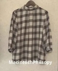 MacintoshPhilsopyチェック柄フランネルシャツ36