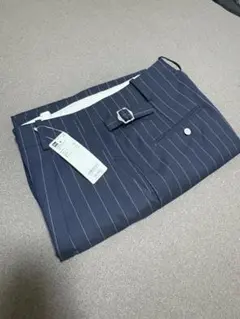 GU beautiful people タックワイドパンツ　ストライプ　XL